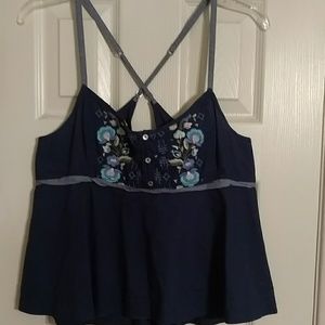 Abercrombie & Fitch embroidered top size M